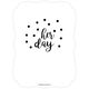 White Her Day Confetti Dot Invitations Image 2 of 6